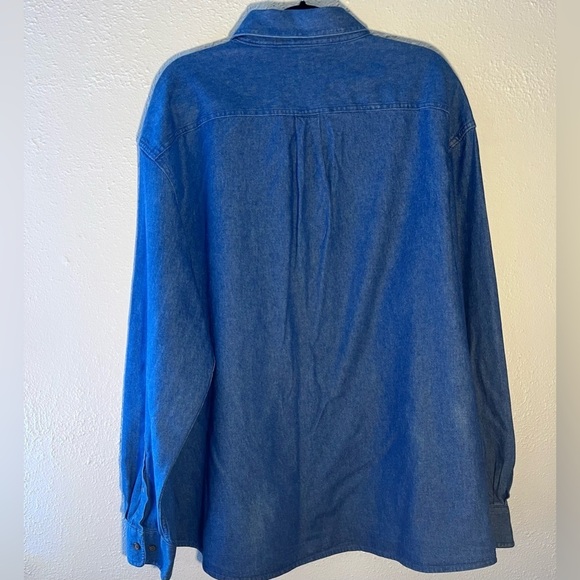 Croft & Barrows Denim button down long sleeve Men’s shirt size XXL NWT - Picture 2 of 5